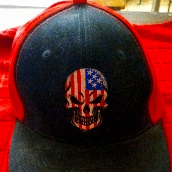 Skull liberty America cap by black canyon outfitters one size fits all - Picture 2 of 7